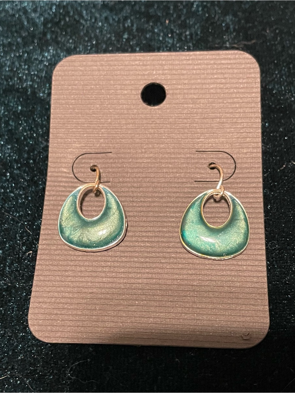 Fashion Jewelry Teal Earrings - Picture 7 of 7